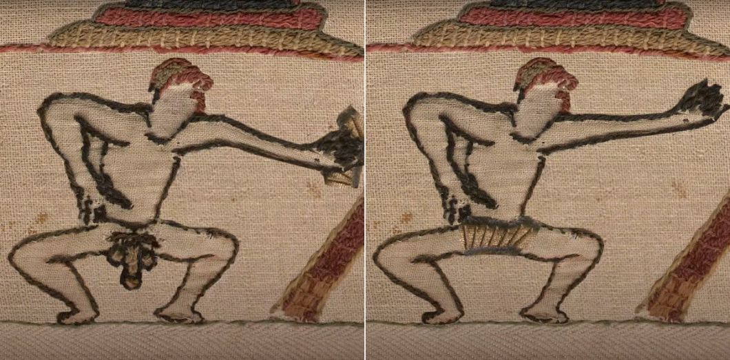 OBSCURANTISME MÉDIÉVAL / Les pénis censurés de la tapisserie de Bayeux